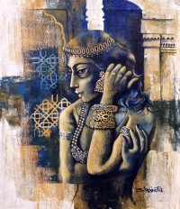 Shaista Momin, Untitled, 20 x 24 Inch, Acrylic on Canvas, Figurative Painting, AC-SHM-048